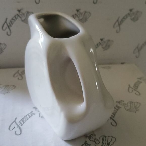Fiestaware Fiesta Pitcher Mini Disk White CERAMIC CONTAINER - Picture 7 of 14
